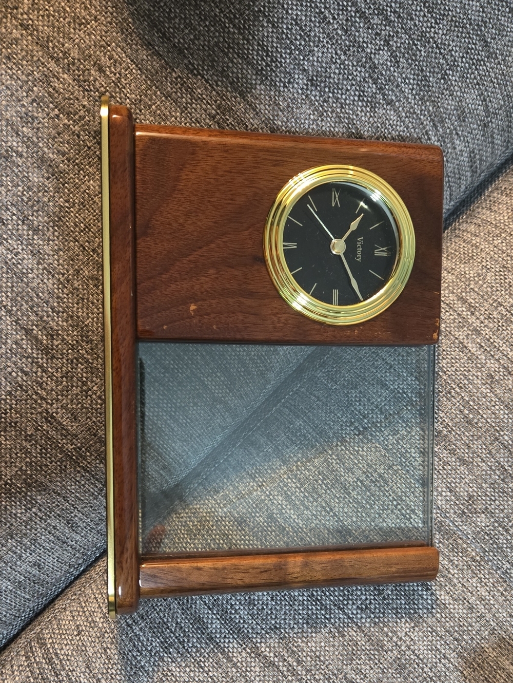 Legacy Wooden Wall Clock Frame in Brown and Gold